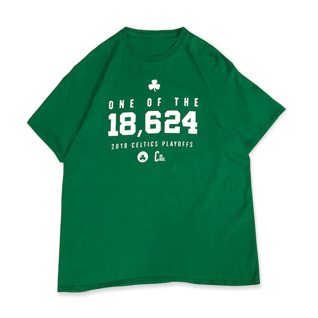 ボストン・セルティックス 2018 1stラウンド Game5 記念 Tシャツ 「ONE OF THE 18,624」