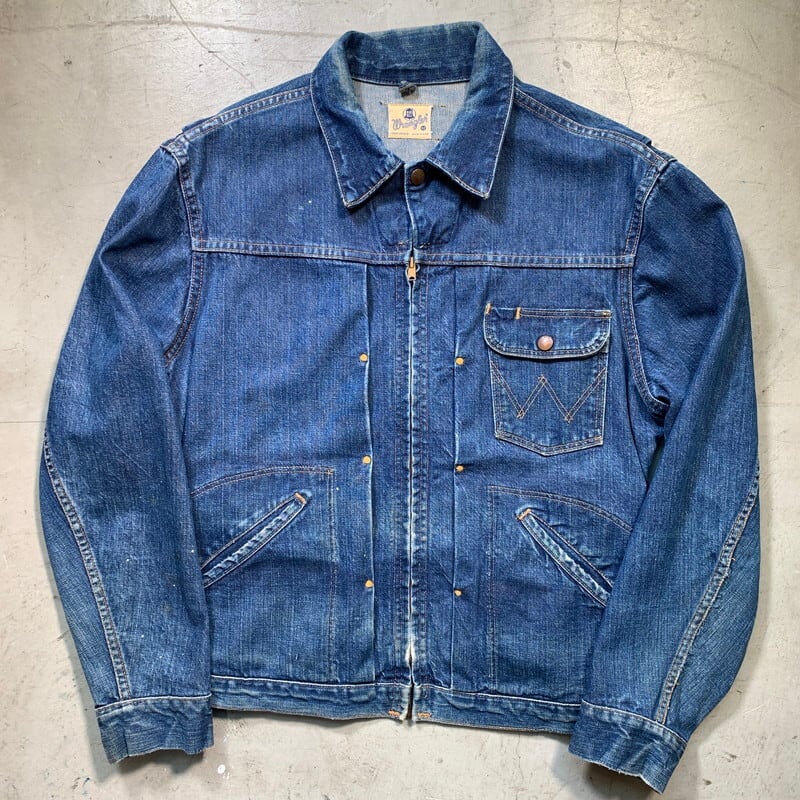 60's WRANGLER ラングラー デニムジャケット 11MJZ 後期 縦ベル BLUE ...