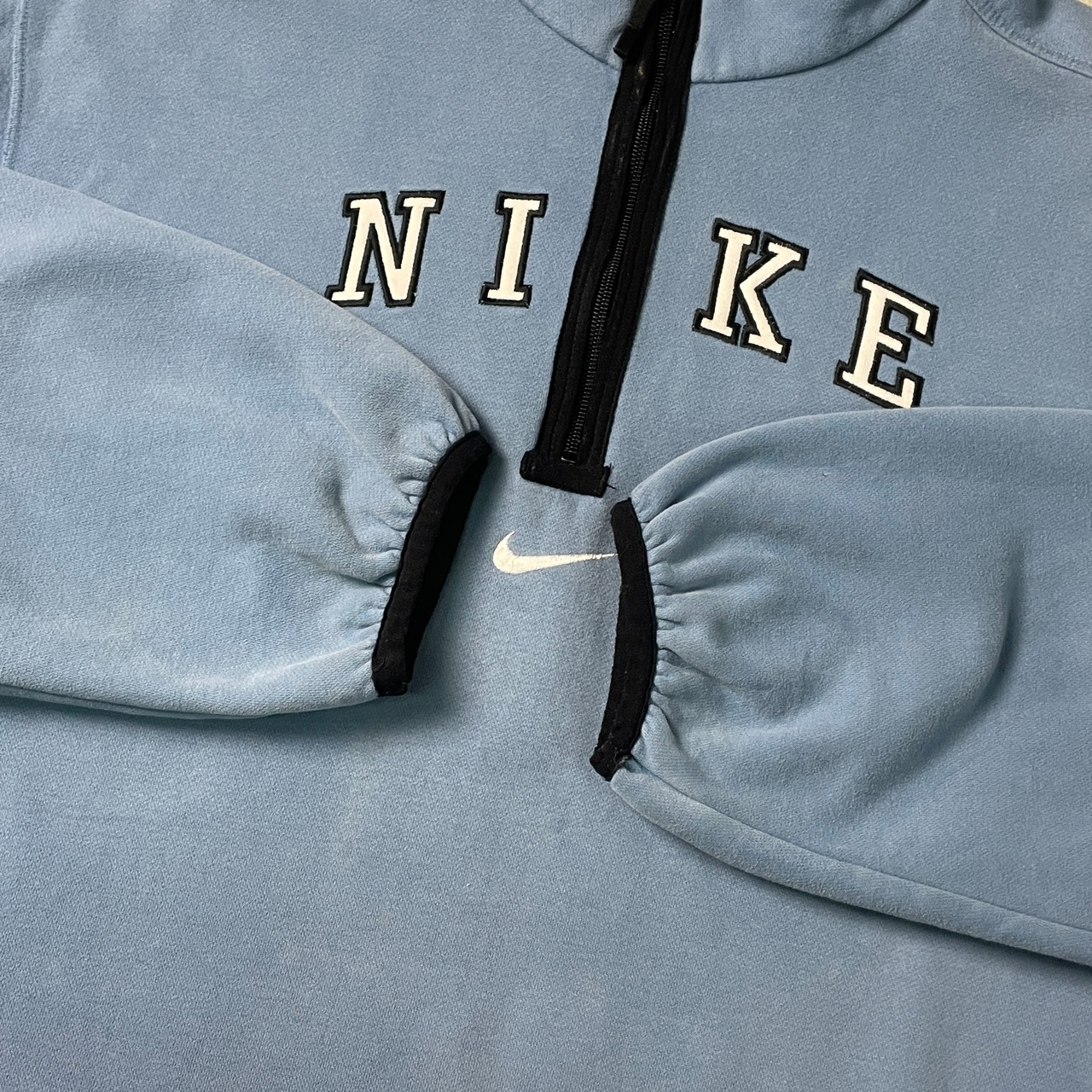 90〜00年代 NIKE TEAM ナイキ スウェットシャツ ハーフジップ メンズL 