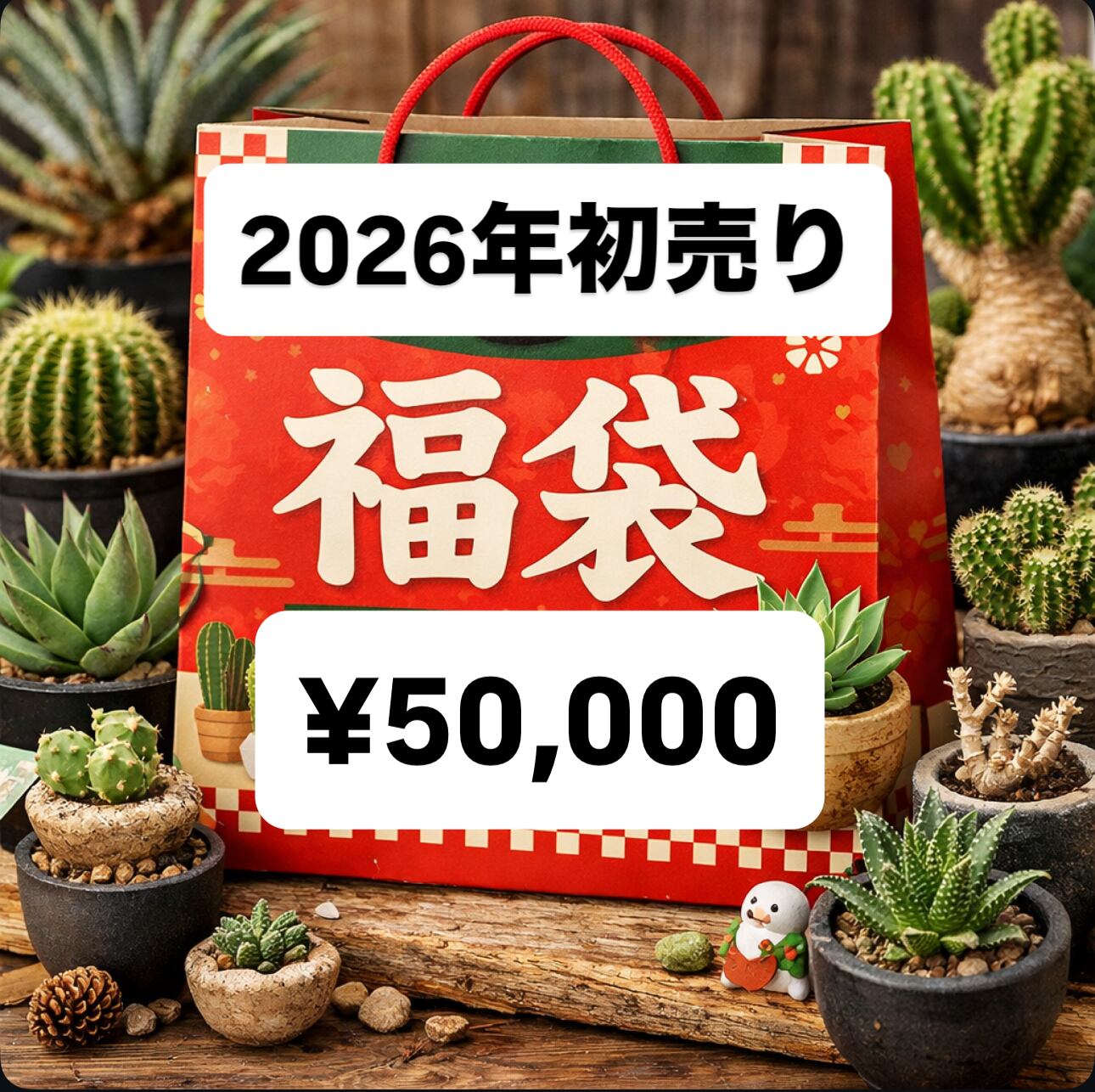 ❤️多肉植物そのまま飾れる❤️初売り.福袋.お年賀❤️多肉福袋5点セット❤️ 初売り 30万円福袋 | T Plants Labo
