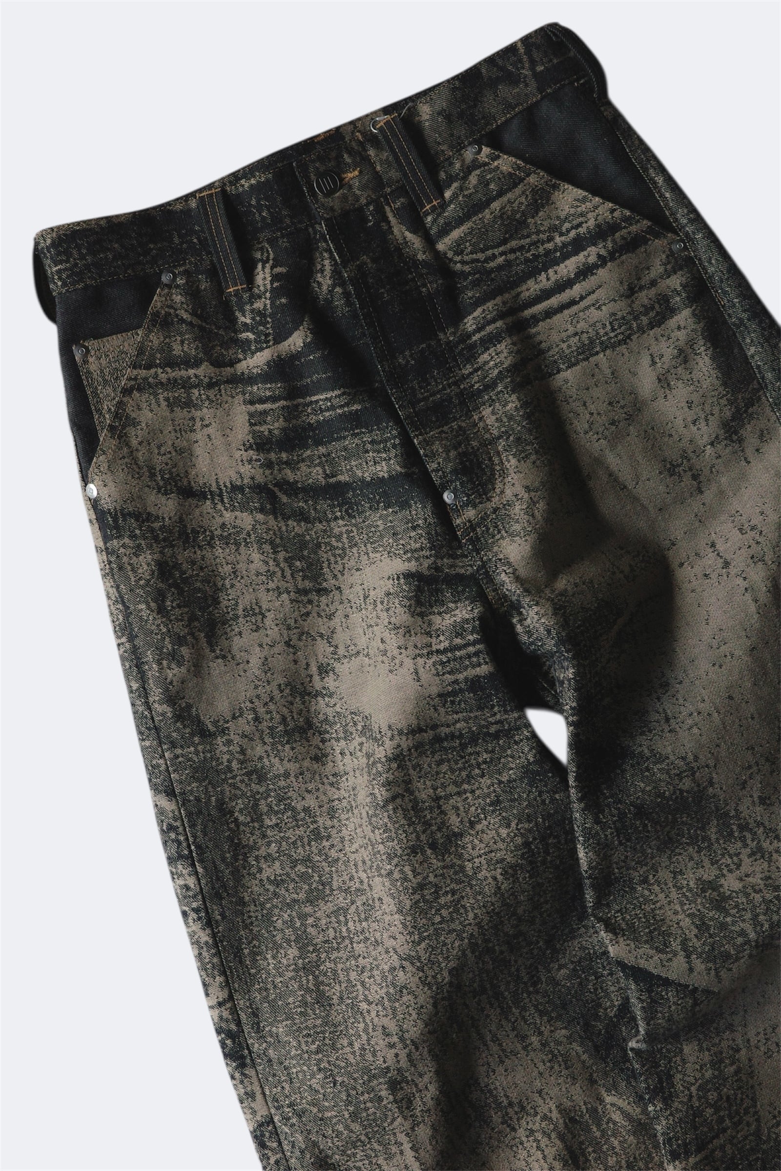 daisuke tanabe【x-ray jacuard denim trouser -black-】 | lloomm