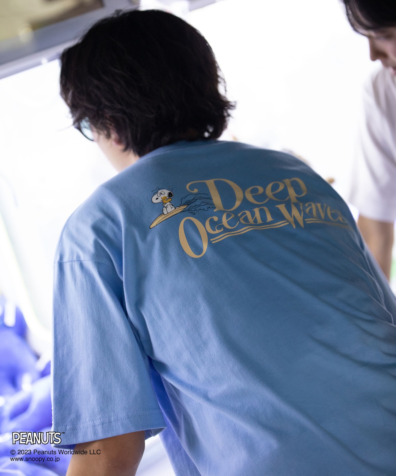 【#Re:room】#Re:room PEANUTS DEEP OCEAN WAVES  T-shirts［REC693］