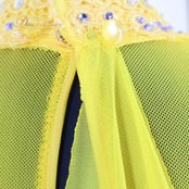 社交ダンス 衣装 スタンダードドレス ドレス スタンダード ワンピース 黄色 フロート デモ 競技 ダンス パーティ 発表会 イエロー系 フォーマル ステージ衣装 おしゃれ 美しい ラグジュアリー かわいい 女性用 エレガント イベント用