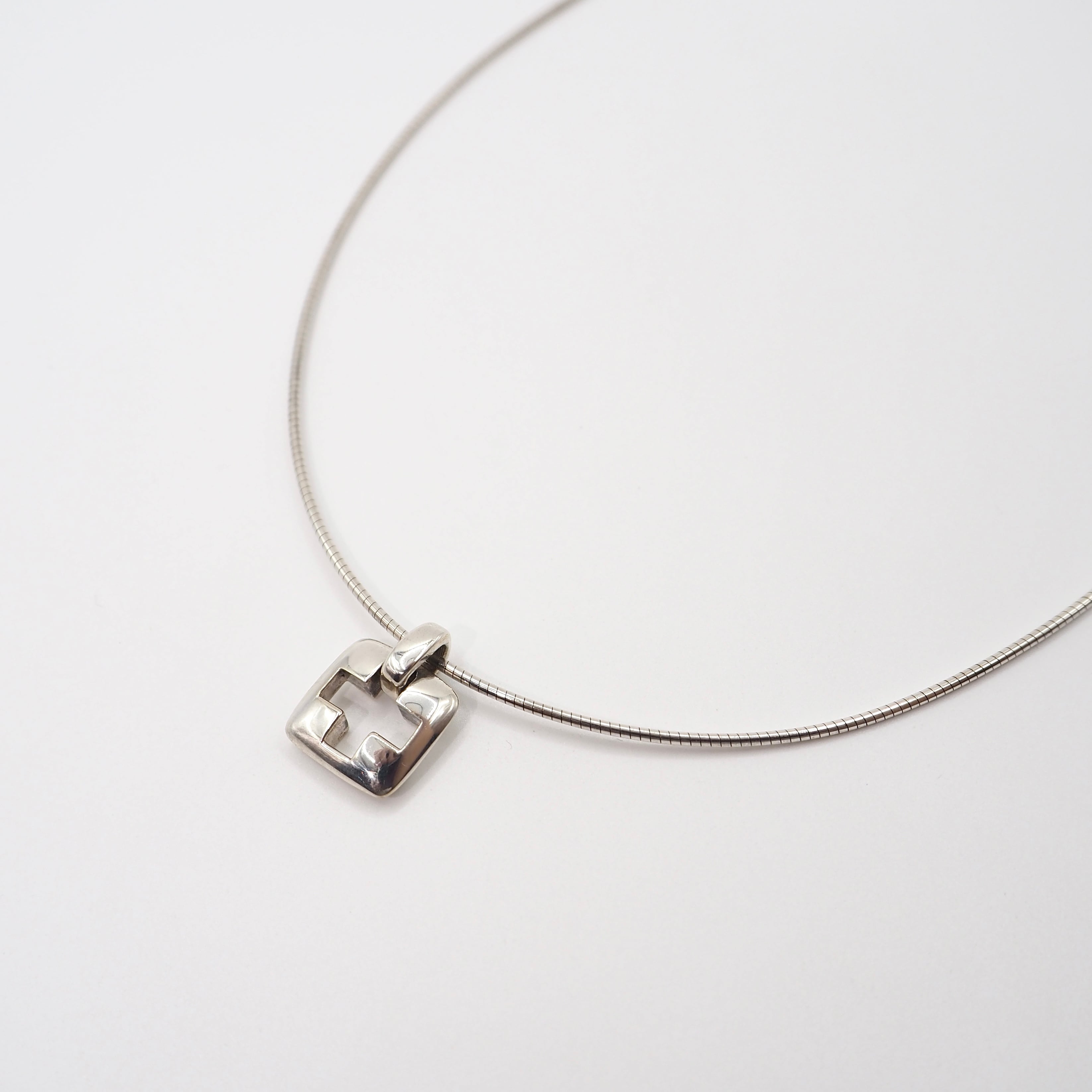 Tiffany&Co. ピアスドクロス ネックレス シルバー925. ティファニー