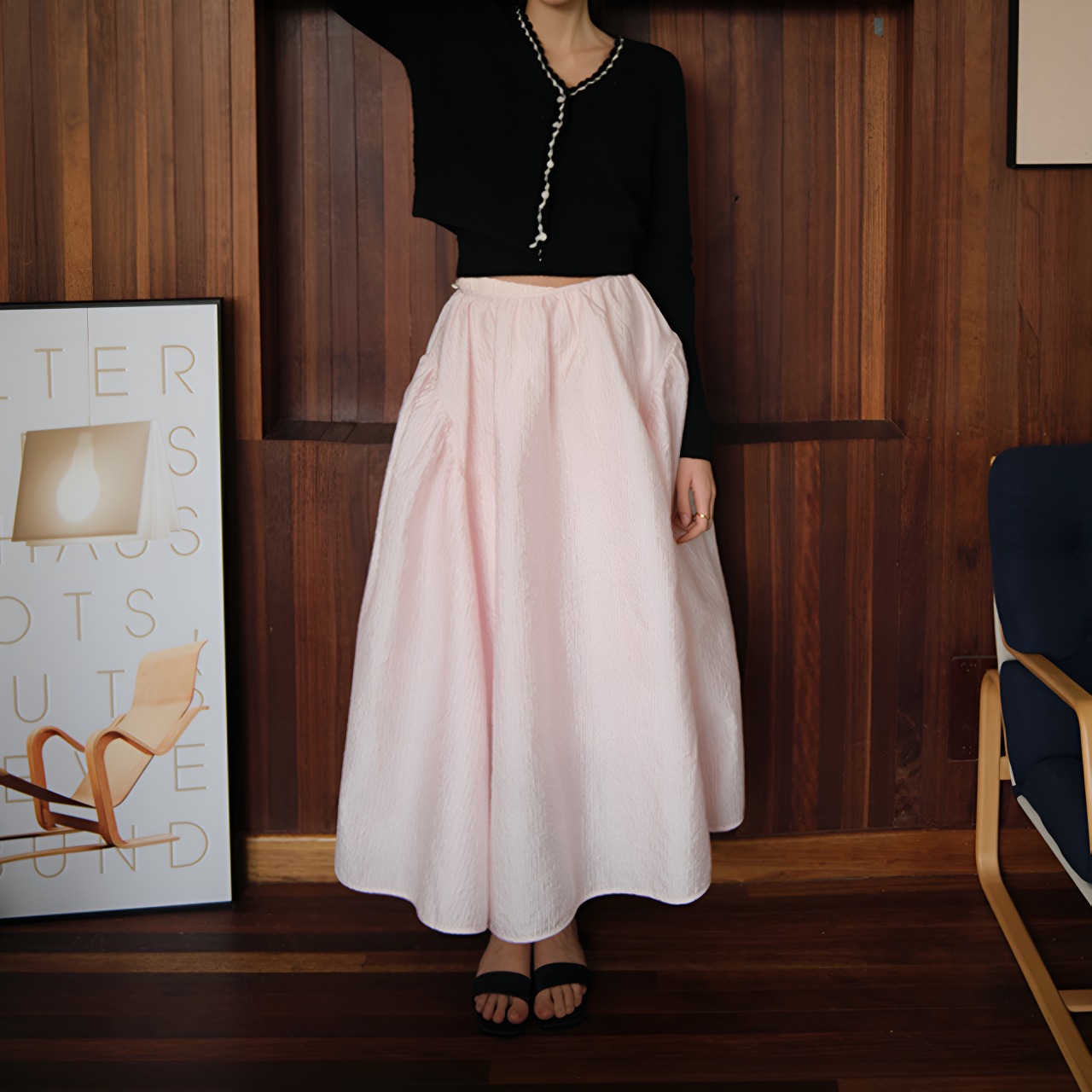 Puffy skirt all-match stylish skirt【H00040】