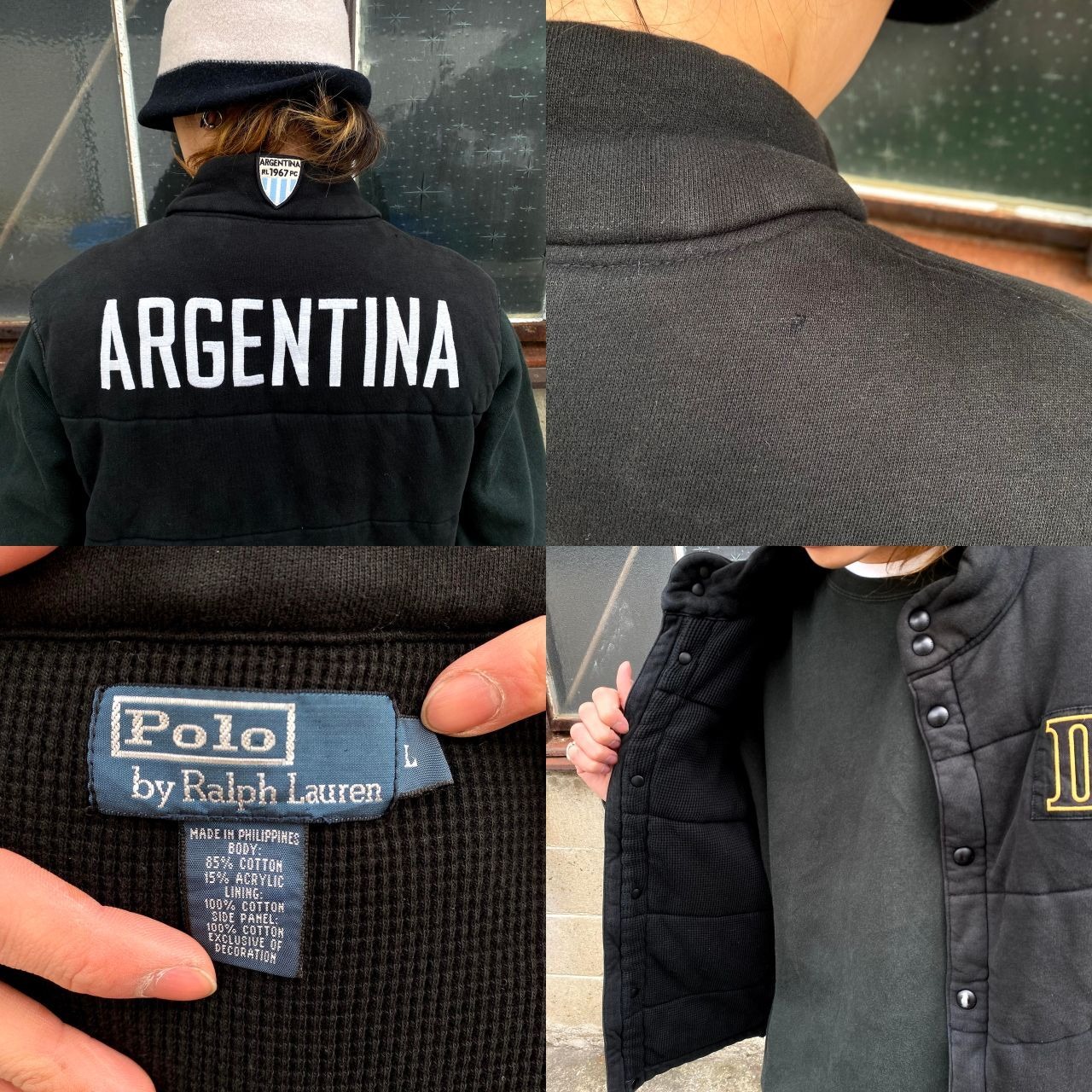ポロバイラルフローレン アルゼンチン代表モデル 中綿入り スウェット 