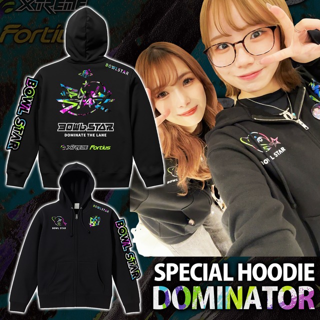 BOWLSTAR DOMINATE THE LANE ジップパーカー 〔パーカー-06〕]【受注生産：10営業日程度】