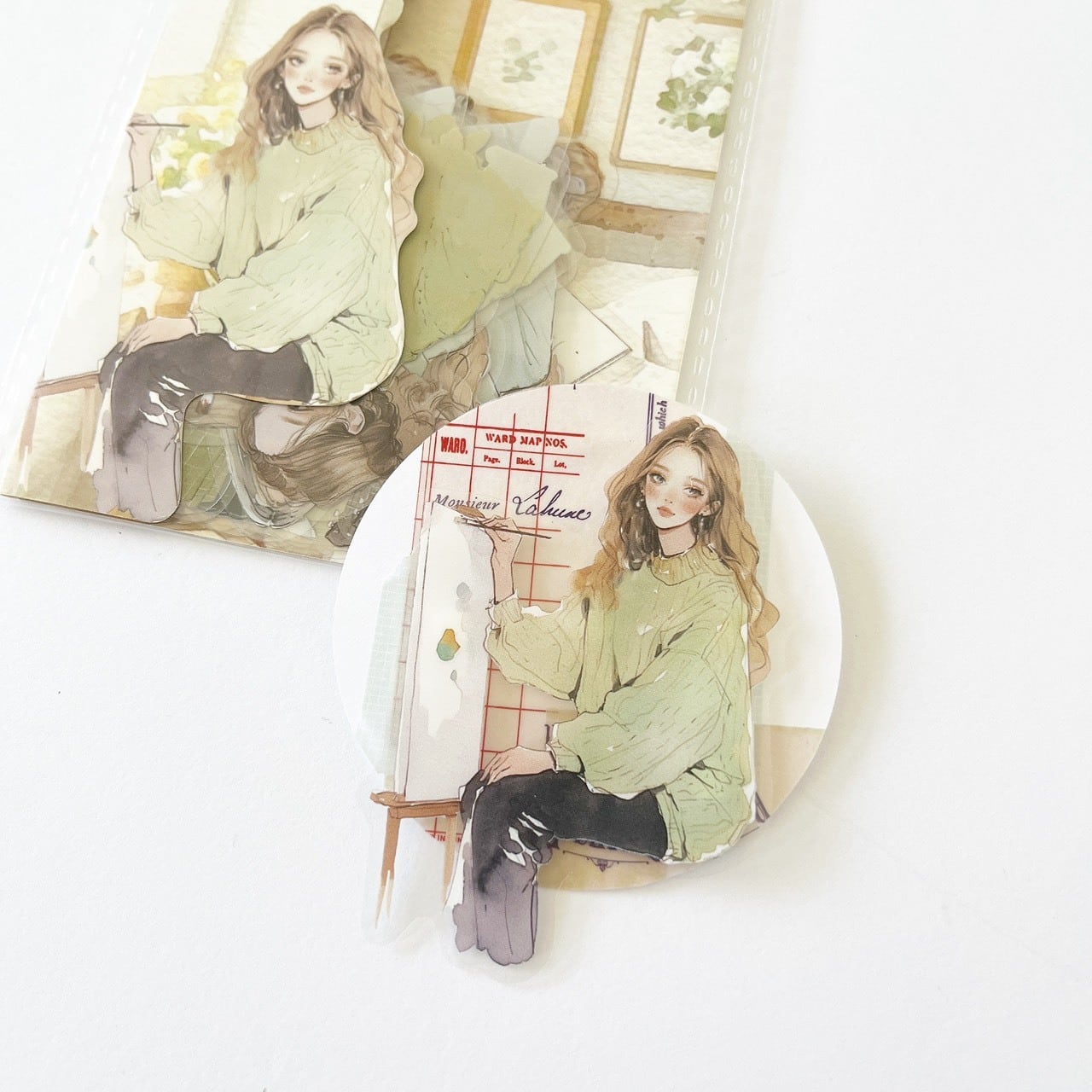 日常フレークシール 【グリーン】