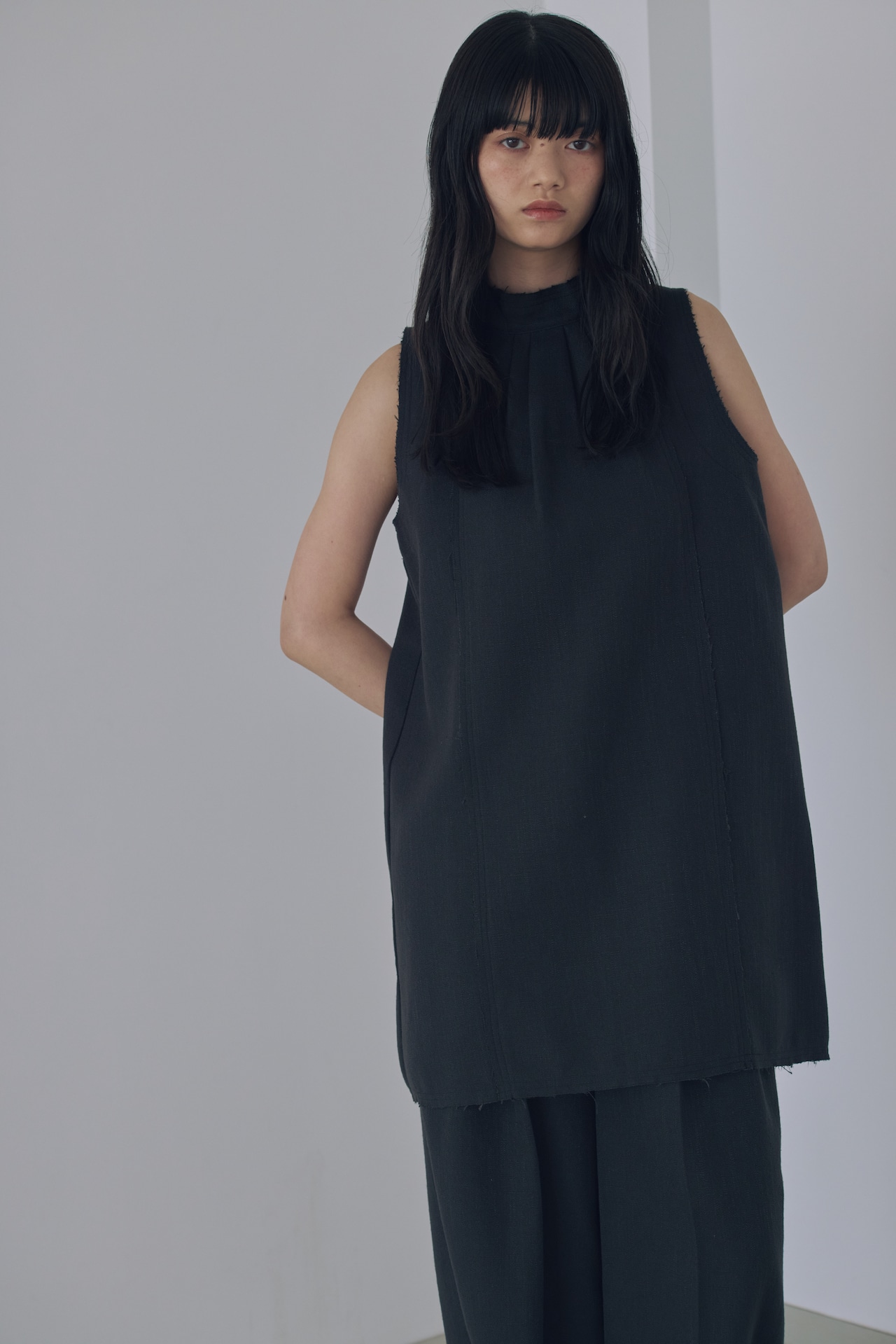 DU260516 Cut Off Tunic 【set up可】