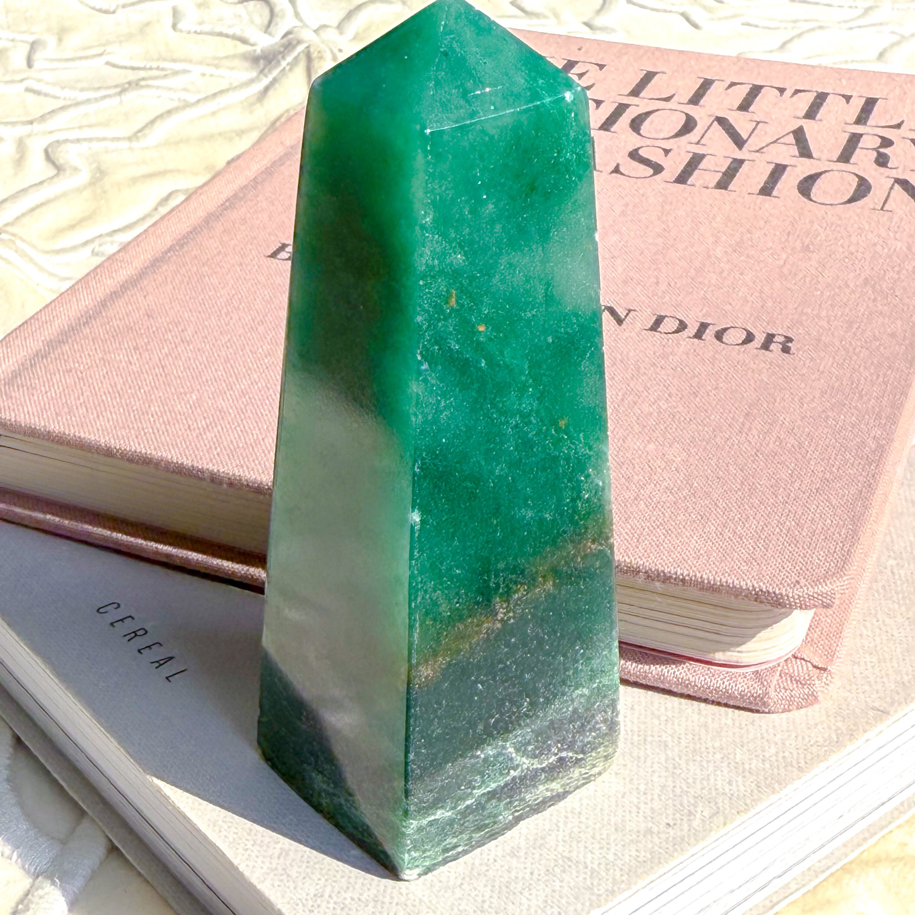 Green Aventurine Point 3✧ グリーンアベンチュリン | FLUXY - 天然石