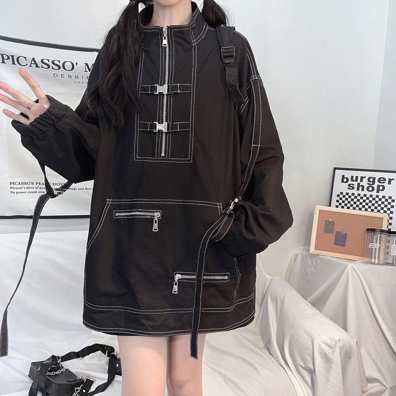 現品1点限り サブカル系 ジャケット ZIPアップ ストリートファッション