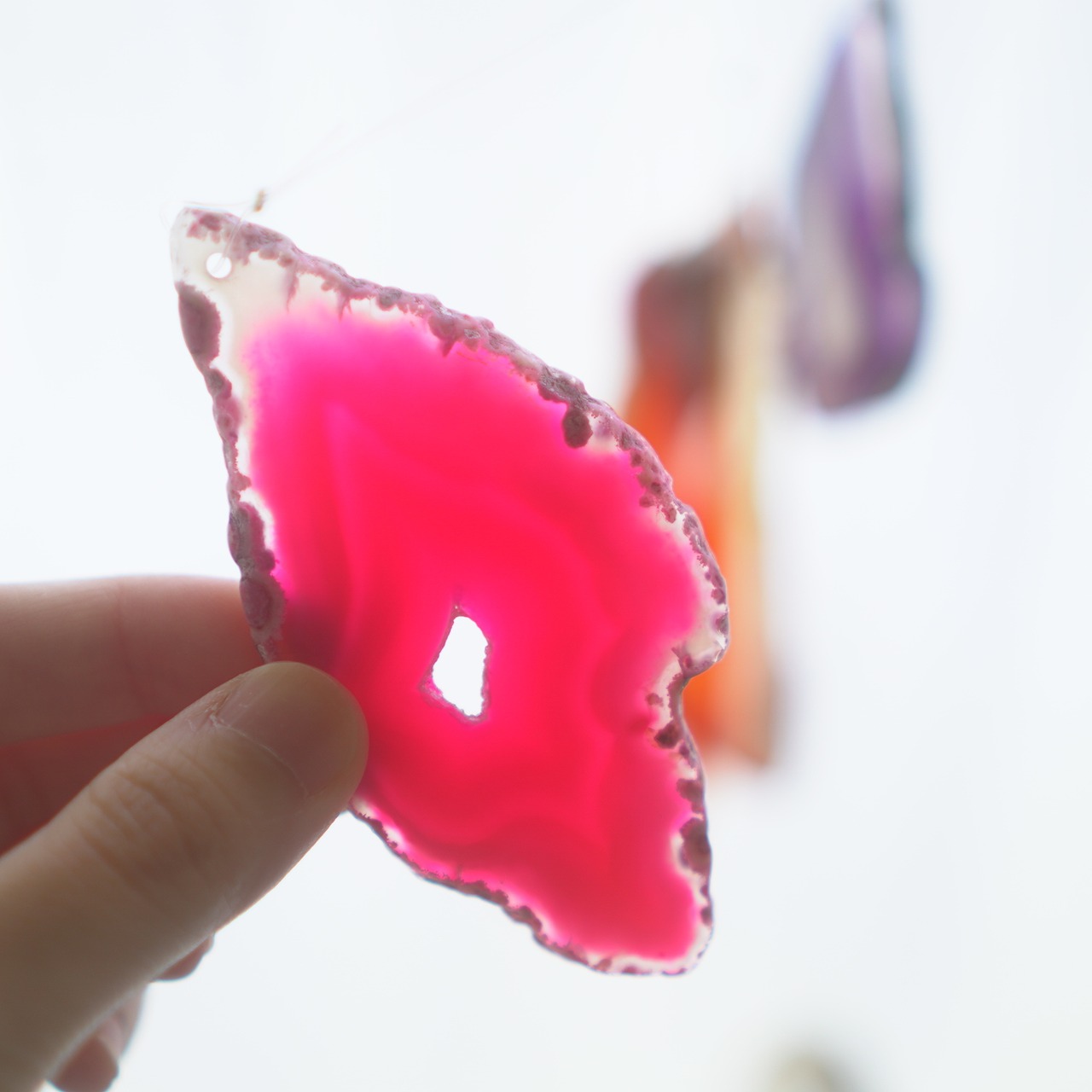 Dramatic Flowers - アゲートヒーリングチャイム / Agate Sun Catcher Wind Chime 038