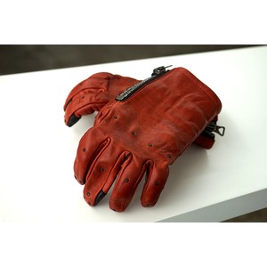 [D.HYGEN] (ディーハイゲン) DG-0421A Horse Leather Nail Zip Glove