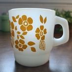 【FIRE-KING】ベビーローズ 黄土《VERY GOOD》