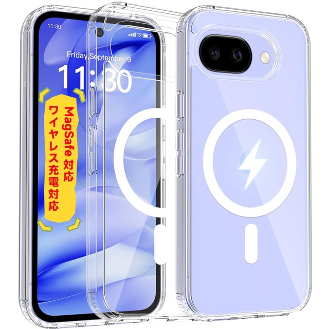 【3倍米軍MIL規格・MagSafe対応】 Tzciz 対応 Google Pixel 10A 用の ケース クリア 黄変防止 ウェーブ ピクセル 10a ケース MagSafe対応 最大7倍の磁力ロック 車載ホルダー対応 ワイヤレス充電対応 PC背面TPUバンパー 傷つき防止 指紋防止 高耐久性 スマホケース pxiel10a 用 6.3インチ TZ-PX10ATMCX ﻿