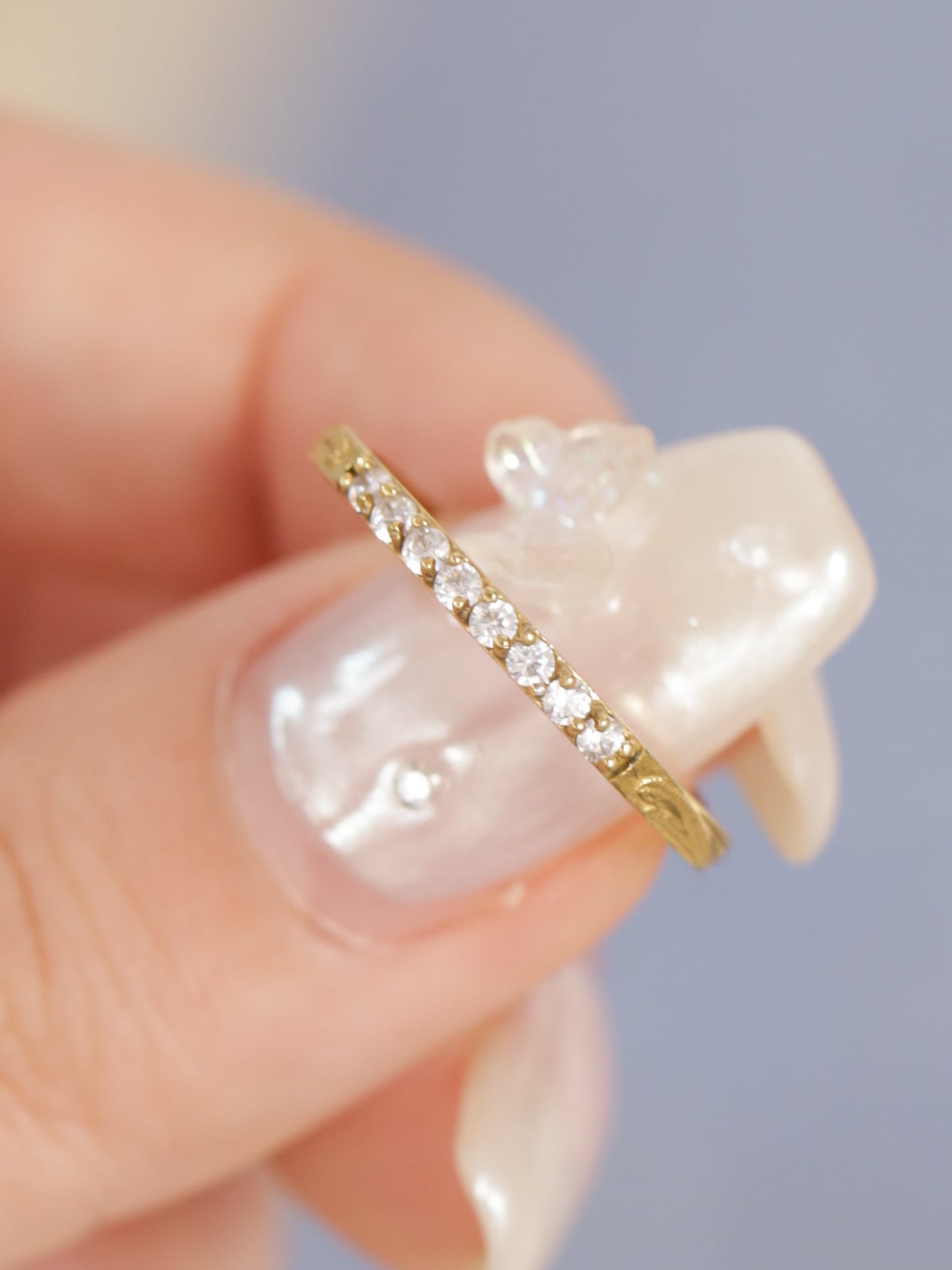 316L hawaiian eight zirconia ring #r16