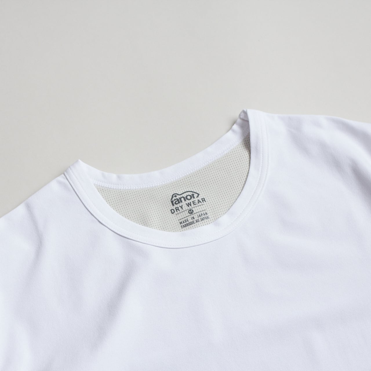 ranor（ラナー）STRIPE PW T - BLACK ストライプパッチワークTシャツ