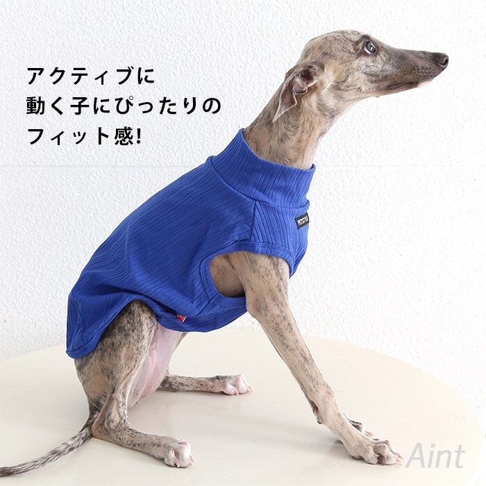 イタグレ　ウィペット　浴衣　ブルー イタグレ タンクトップ 袖なし ウィペット ミニピン イタグレ服 無地
