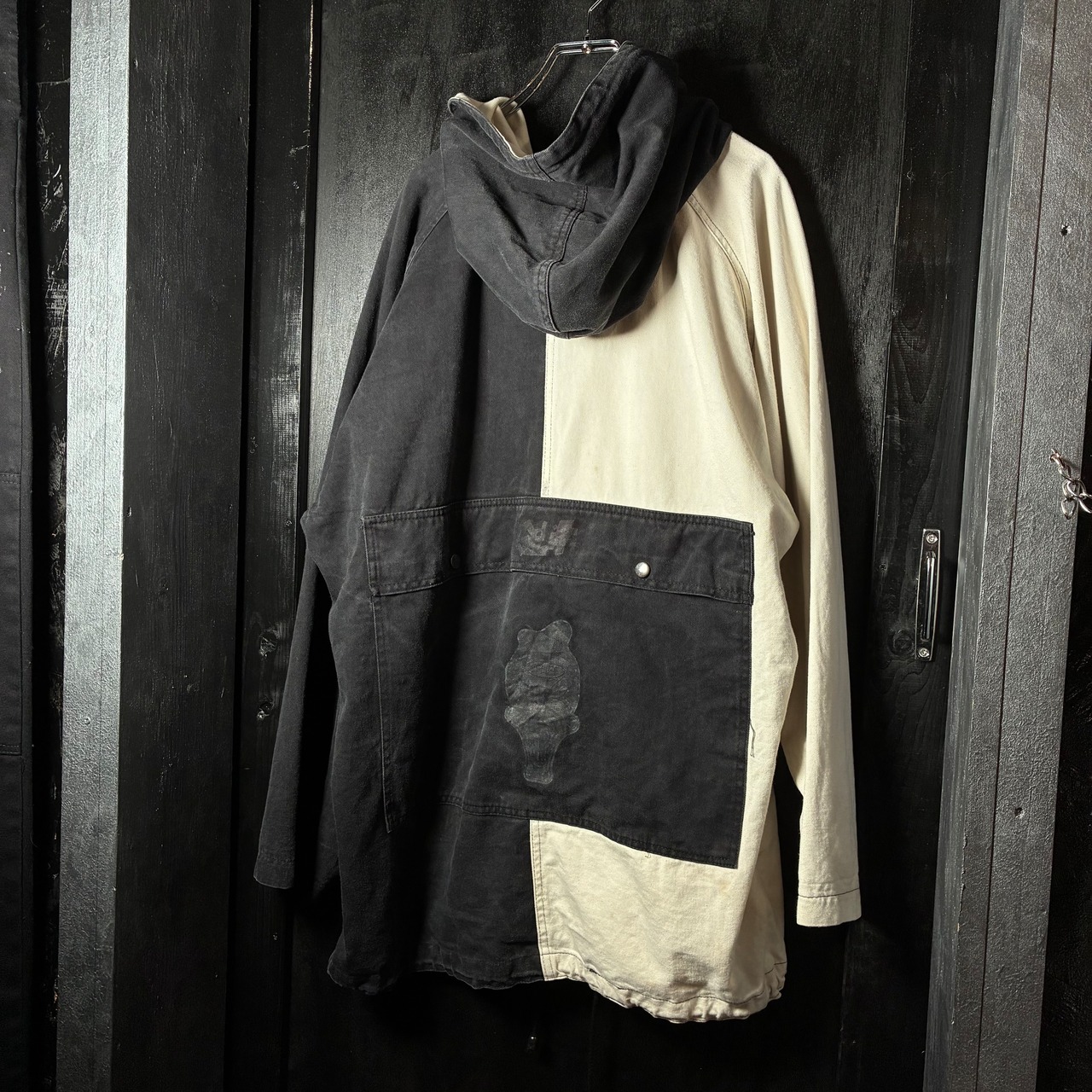 SPLIFF ファイアーマンジャケット ツートンカラー 白 黒 ストリート