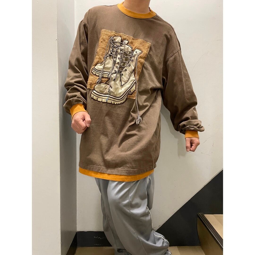 00's RAW BLUE デザイン L/S Tee | 古着屋 Boogie