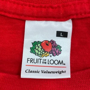 【FRUIT OF THE LOOM】Sodebo 両面プリント バックプリント ヨット Tシャツ 半袖 LARGE モロッコ製 us古着