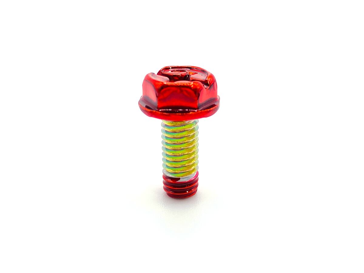 魔法のボルト M6-15mm】赤 レッド アーシング用 アースボルト／燃費