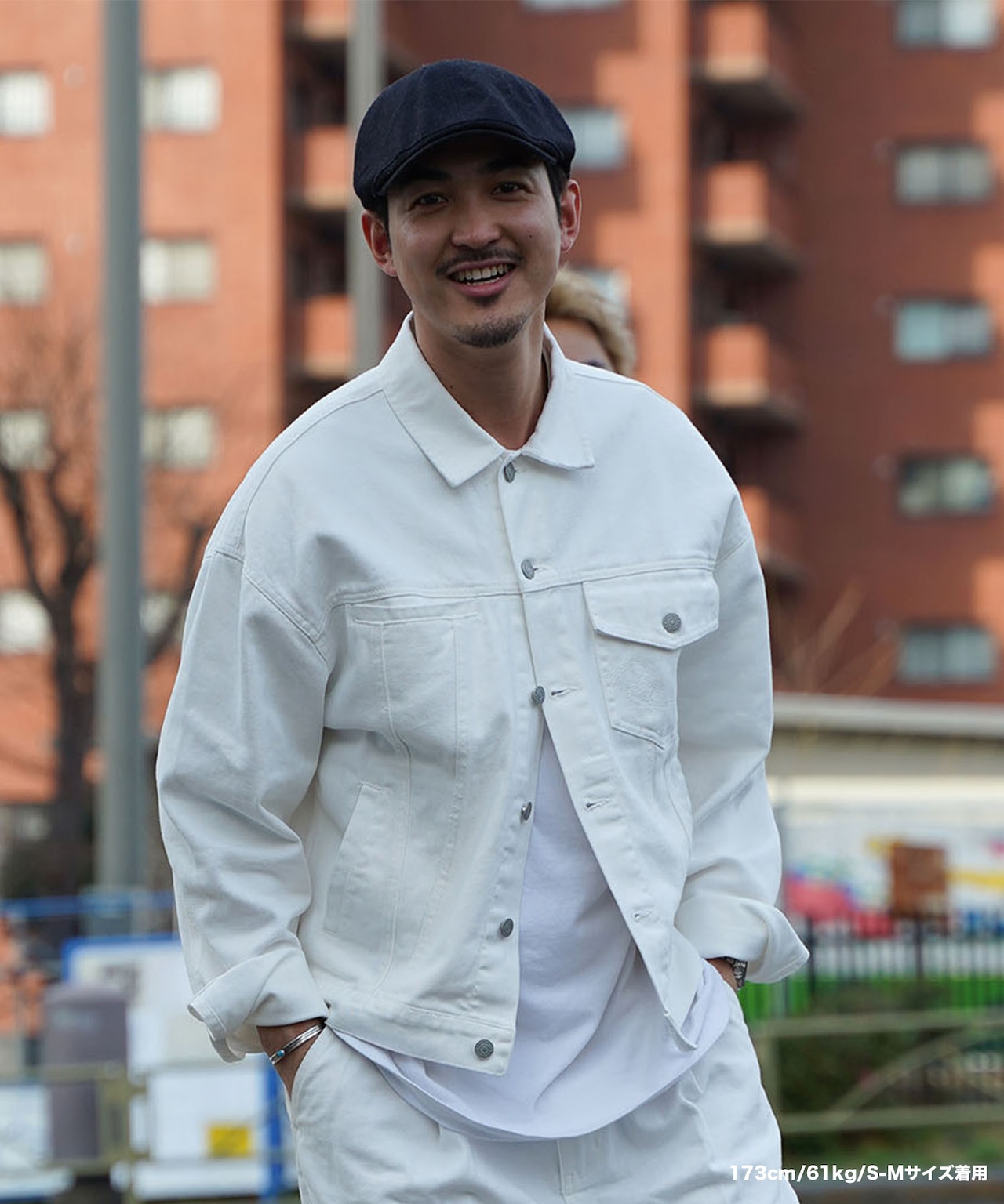 【#Re:room】 WHITE DENIM BIG JACKET［REJ121］