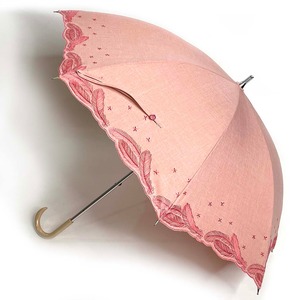 新配色！晴雨兼用雨傘　hanehane  pink × pink 　ショート47㎝8間