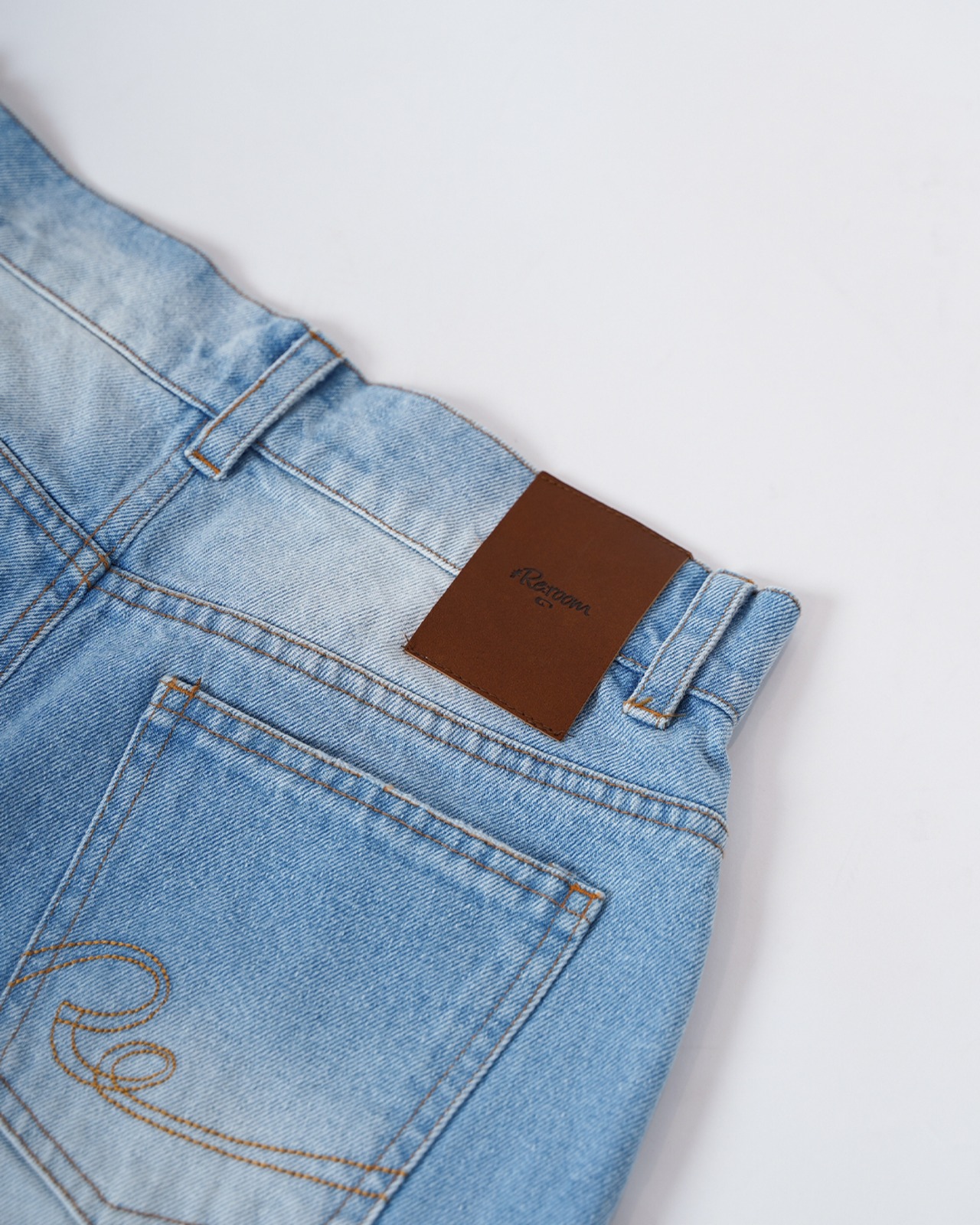 【#Re:room】HIGH WASTE WIDE DAMAGE DENIM PANTS［REP320］