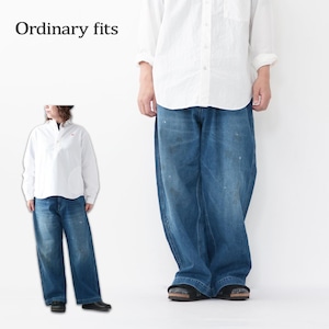 ordinary fits [オーディナリーフィッツ] BELL PANTS [OF-P180-U] ベルパンツ・ USED加工・デニム・ワイドシルエット・ペインター・MEN'S / LADY'S [2024SS]