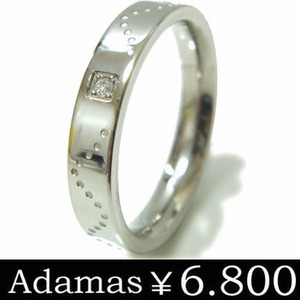 【Steel Adamas / スチールアダマス】 ドットデザイン ステンレス316L ダイヤモンドリング (z-gjrsd807)