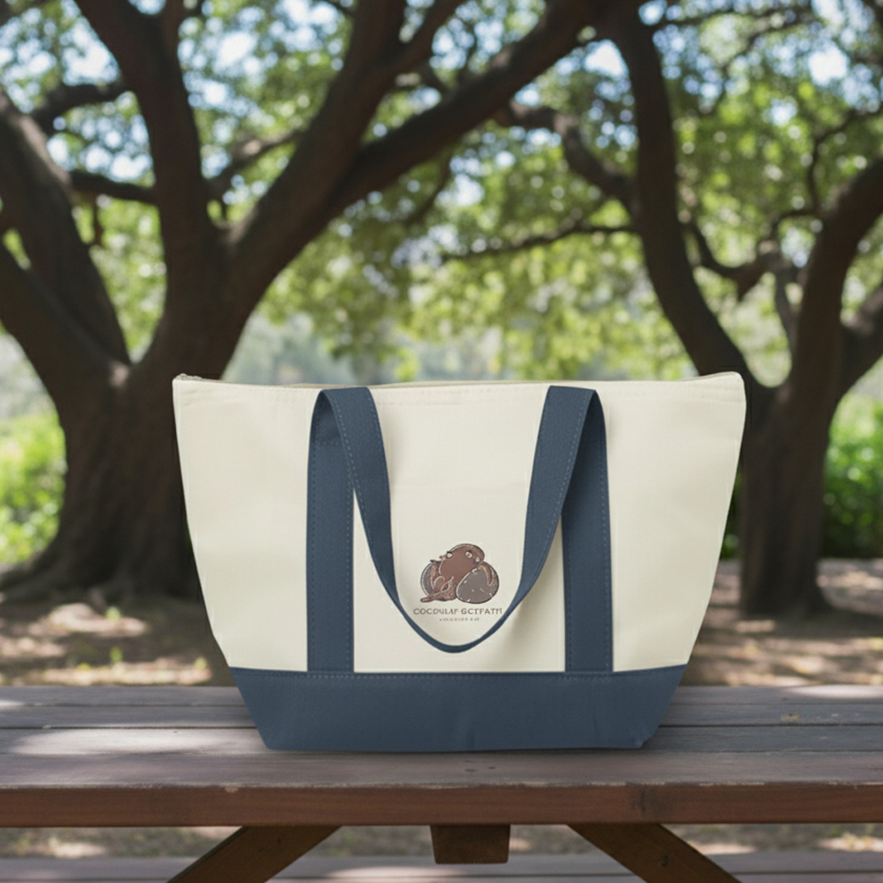 CoconutOctpath-ポリバイカラー保冷トート(S/ネイビーブルー) - 1