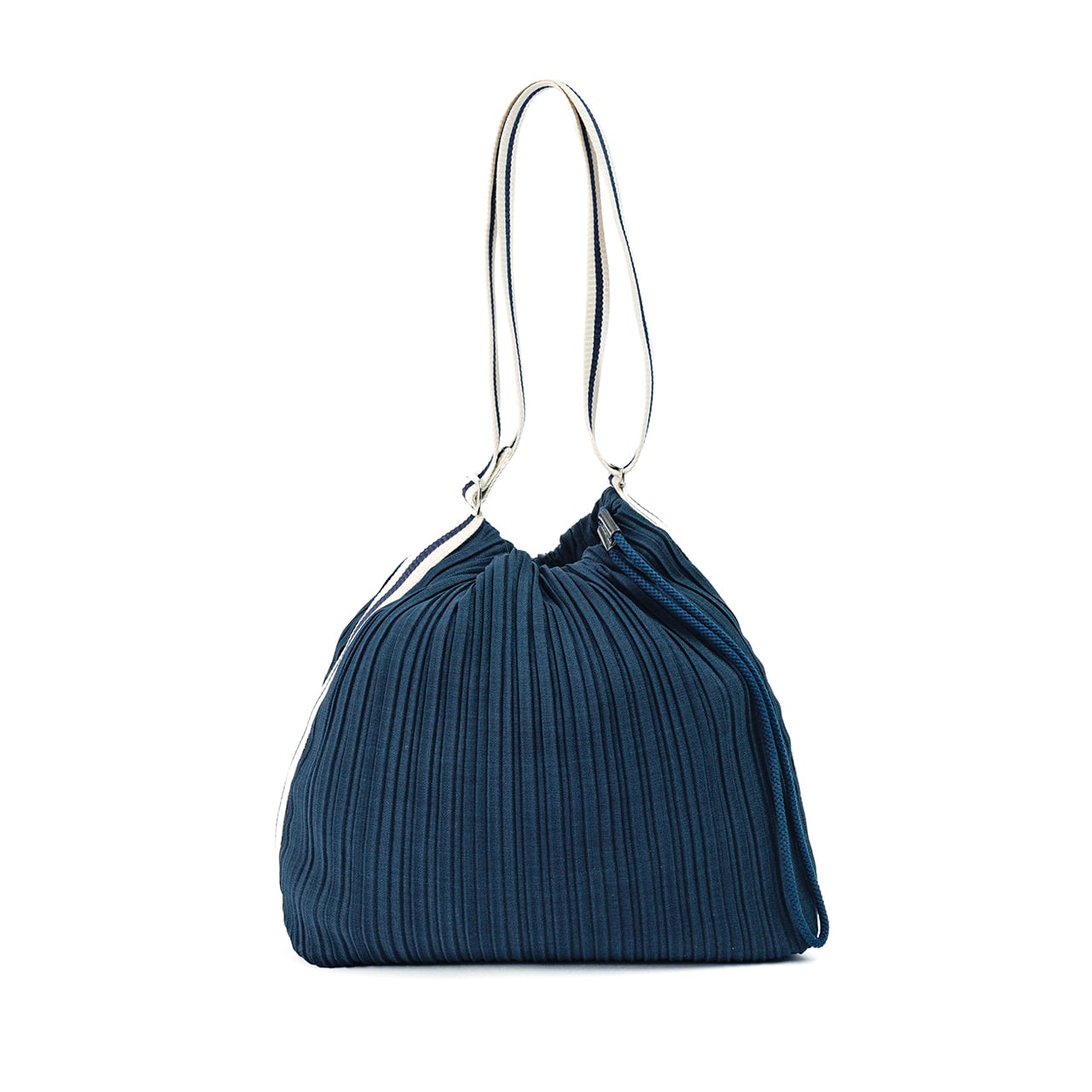 D:ECO ストレートプリーツショルダーバッグL(DECO-S916)#205ネイビー