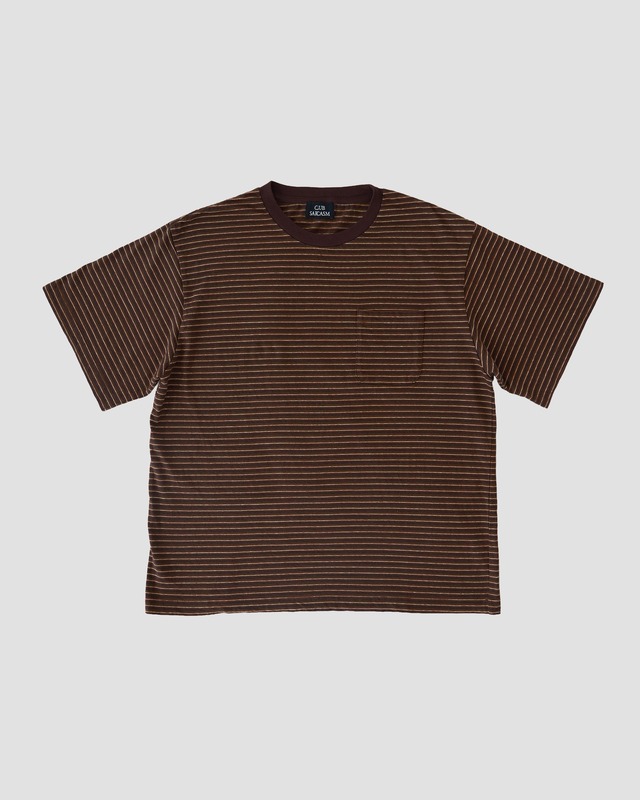 ORIGINAL STRIPED S/S TEE  BROWN