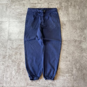 60s フレンチワーク コットン ブルー パンツ W36