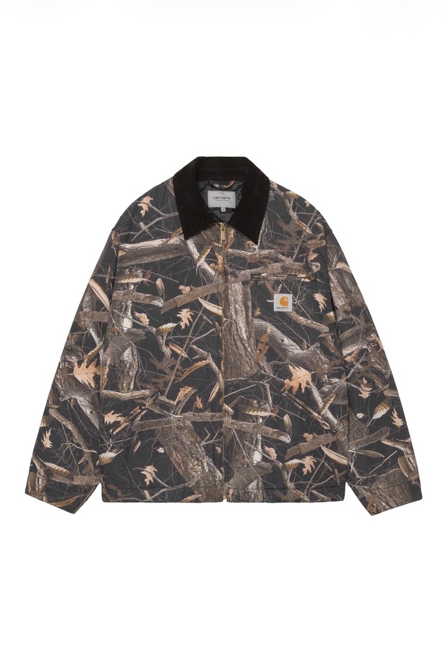 Carhartt WIP/カーハートダブリューアイピー　OG Detroit Jacket - Camo Feather Tree, Black / Black heavy stone wash
