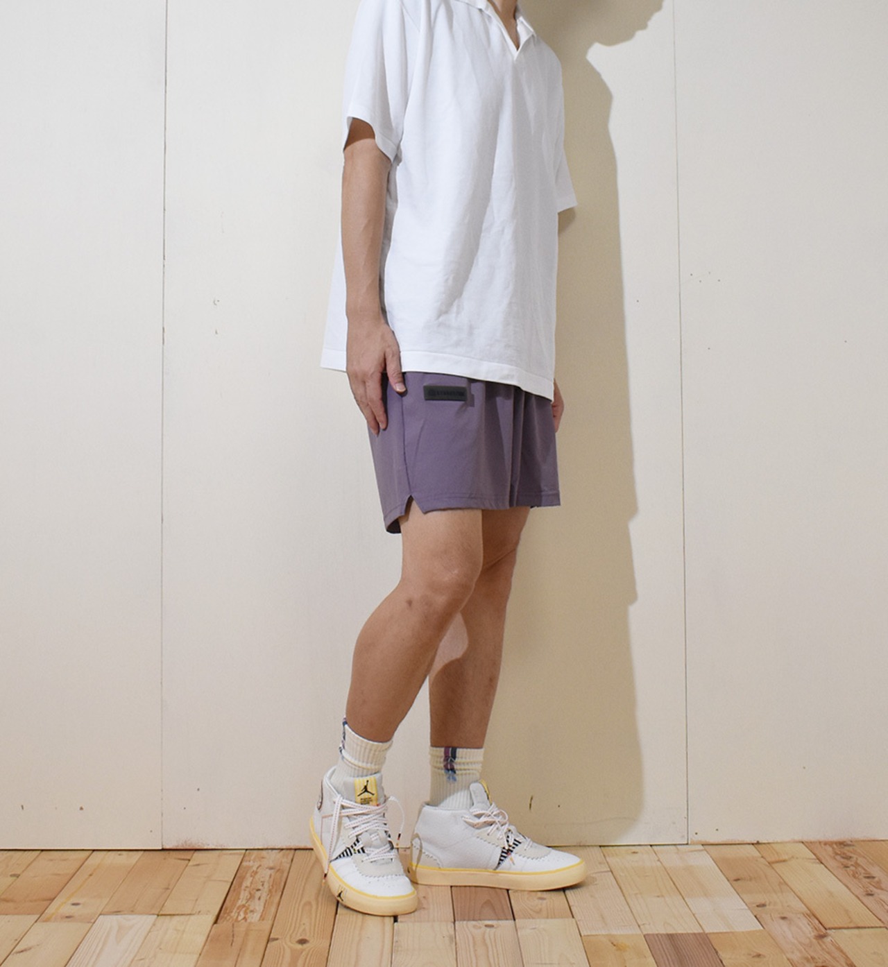 Nylon ST shorts：グレージュ