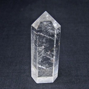 水晶 六角柱 ポイント 置物 一点物 142-11090