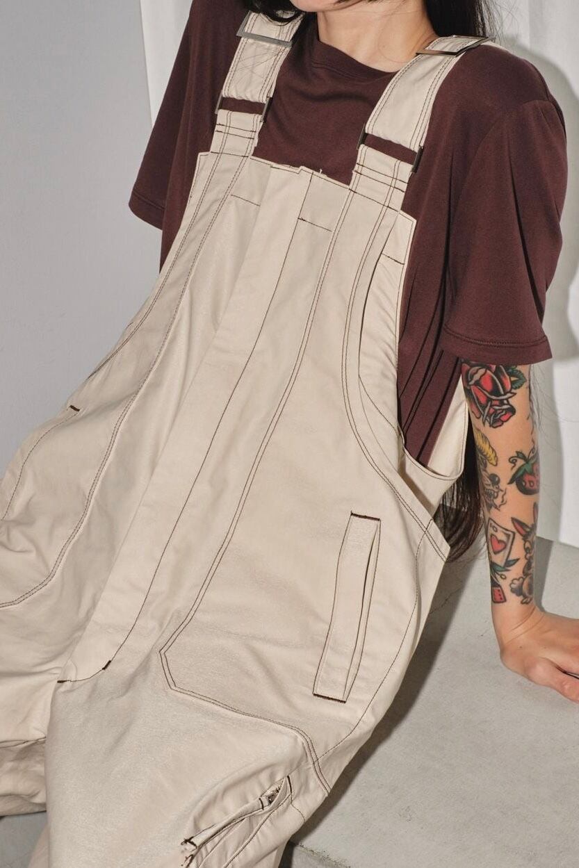 TODAYFUL Frontzip Cotton Salopette フロントジップコットン  