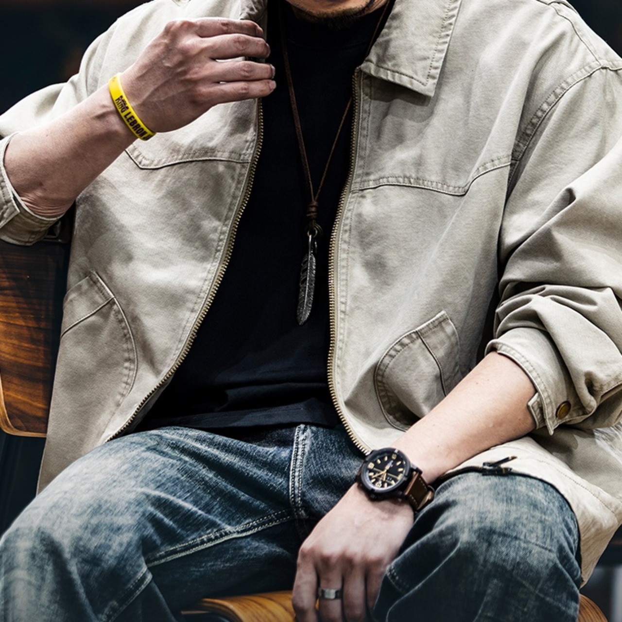 Full Zip Work Jacket Regular Silhouette ◇H0232