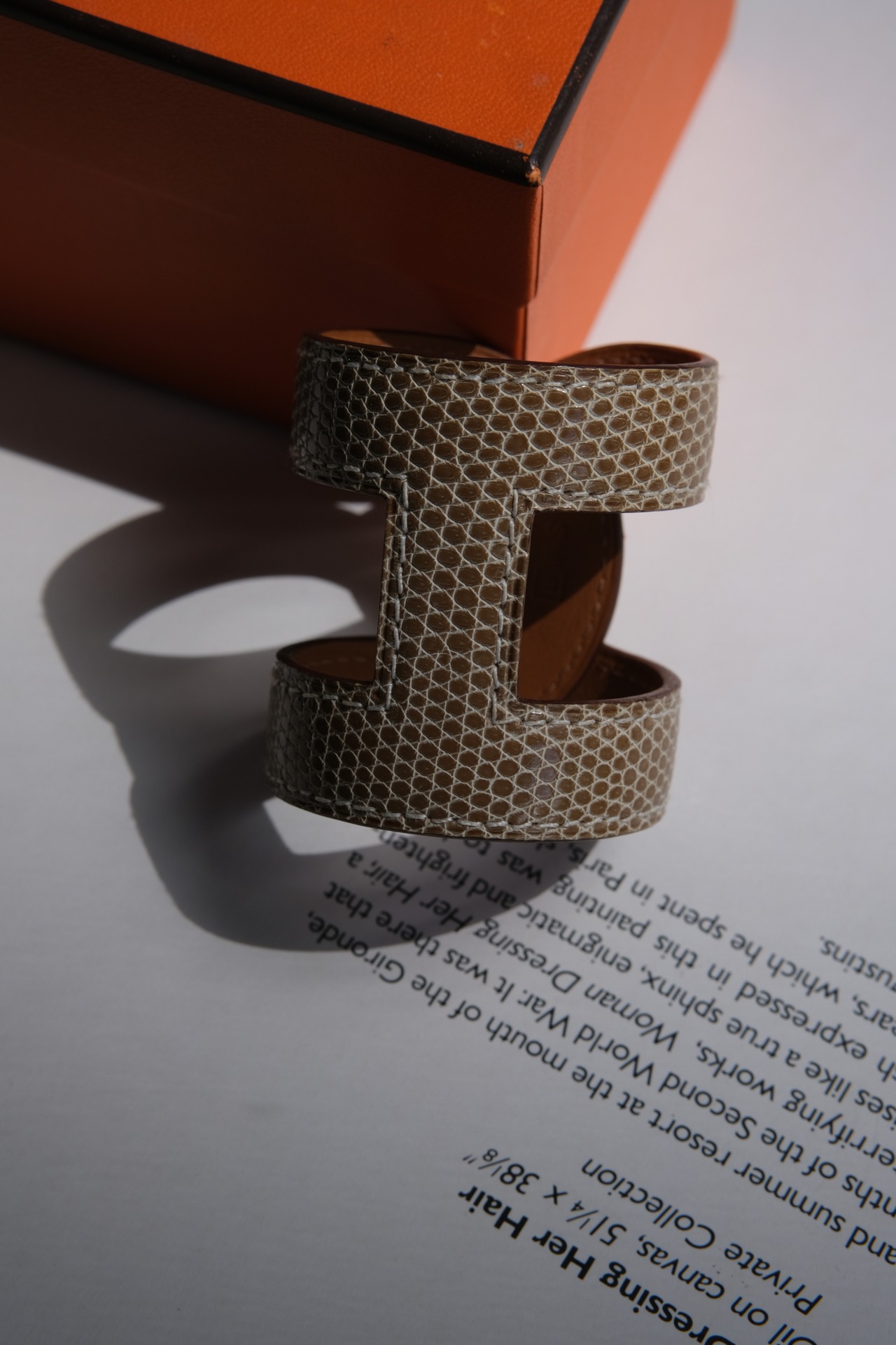IORI/"HERMES" bangle/ Ano H Lizard