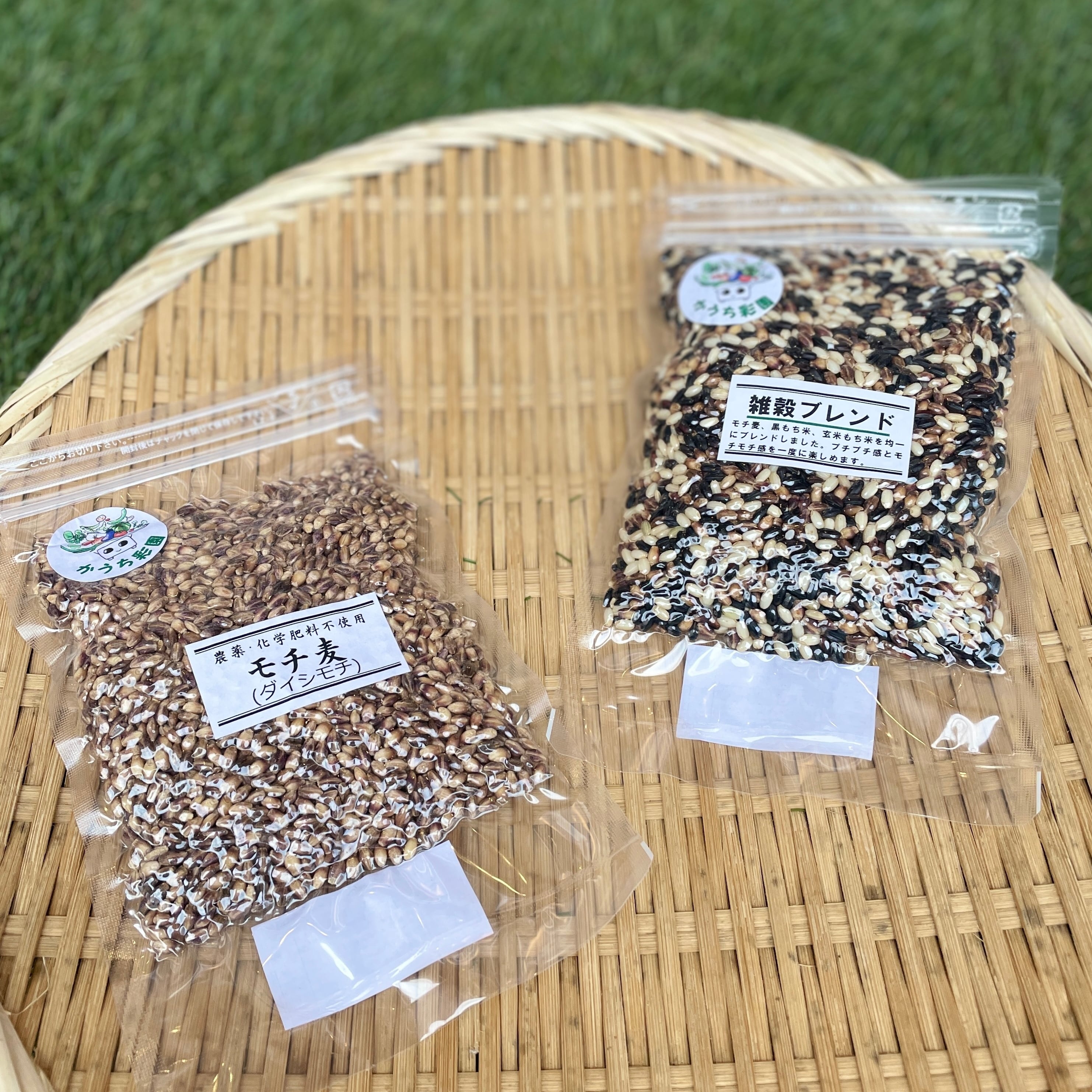 有機栽培のモチ麦・雑穀ブレンドのセット【かうち彩園】 | THE MARKET