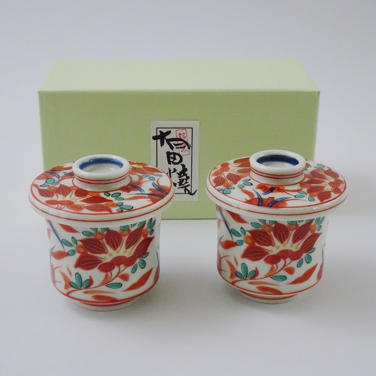 有田焼 錦万歴 茶碗蒸し 2個セット | 有田焼 かどすみ商店