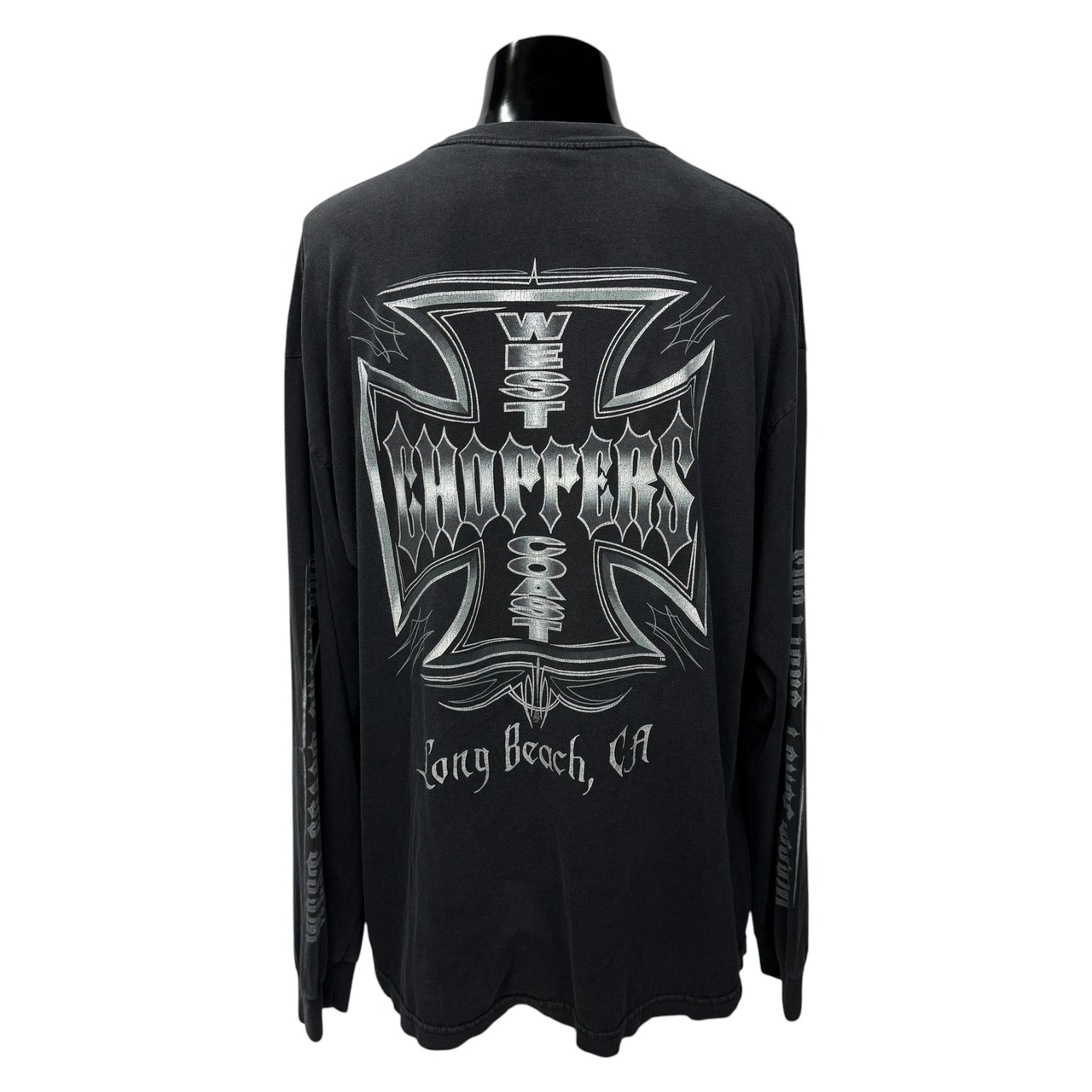 【WEST COAST CHOPPERS】ウエストコーストチョッパーズ "IRON CROSS & LOGO" ロングスリーブTシャツ