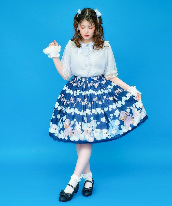 再入荷！】ランドリー柄スカート / a. axes femme【返品・交換・申込  