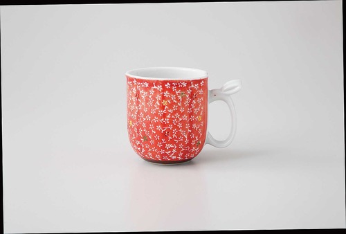 【食器】華の里 マグカップ 赤(波佐見焼)