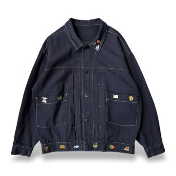 サンタフェ ダークデニムジャケット フルジッパー サイズ50 サンタフェ 