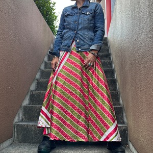 シルク巻きスカート6012