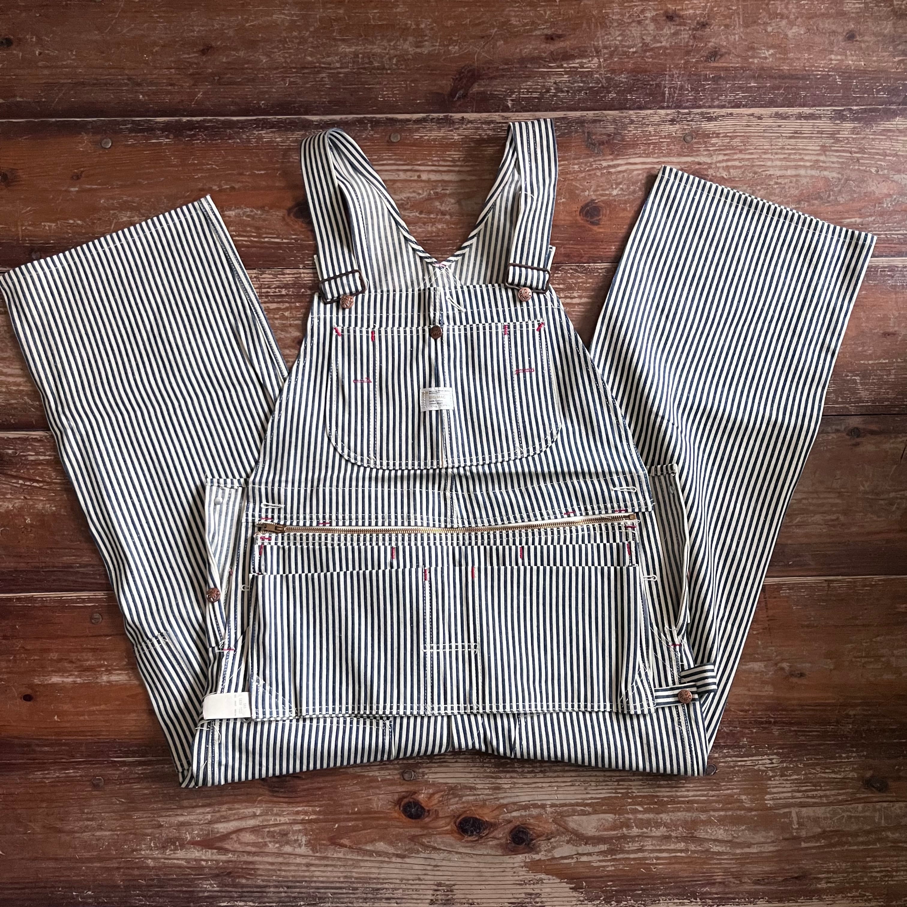 1970's Deadstock “BIG MAC” Hickory striped Overalls /36 | Rei-mart