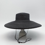 BD-BB105 Straw Roll-Up Long Brim Hat - BLK